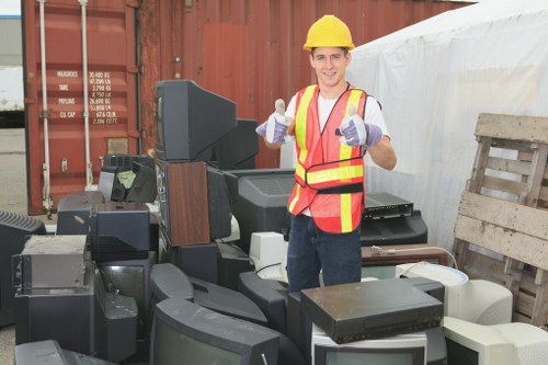 Professionals conducting loft clearance in Merton