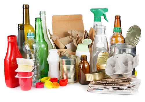 Family decluttering their living room