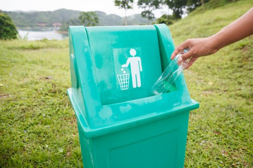 Various types of business waste for removal